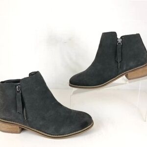 Blondo Charcoal Suede Ankle Booties